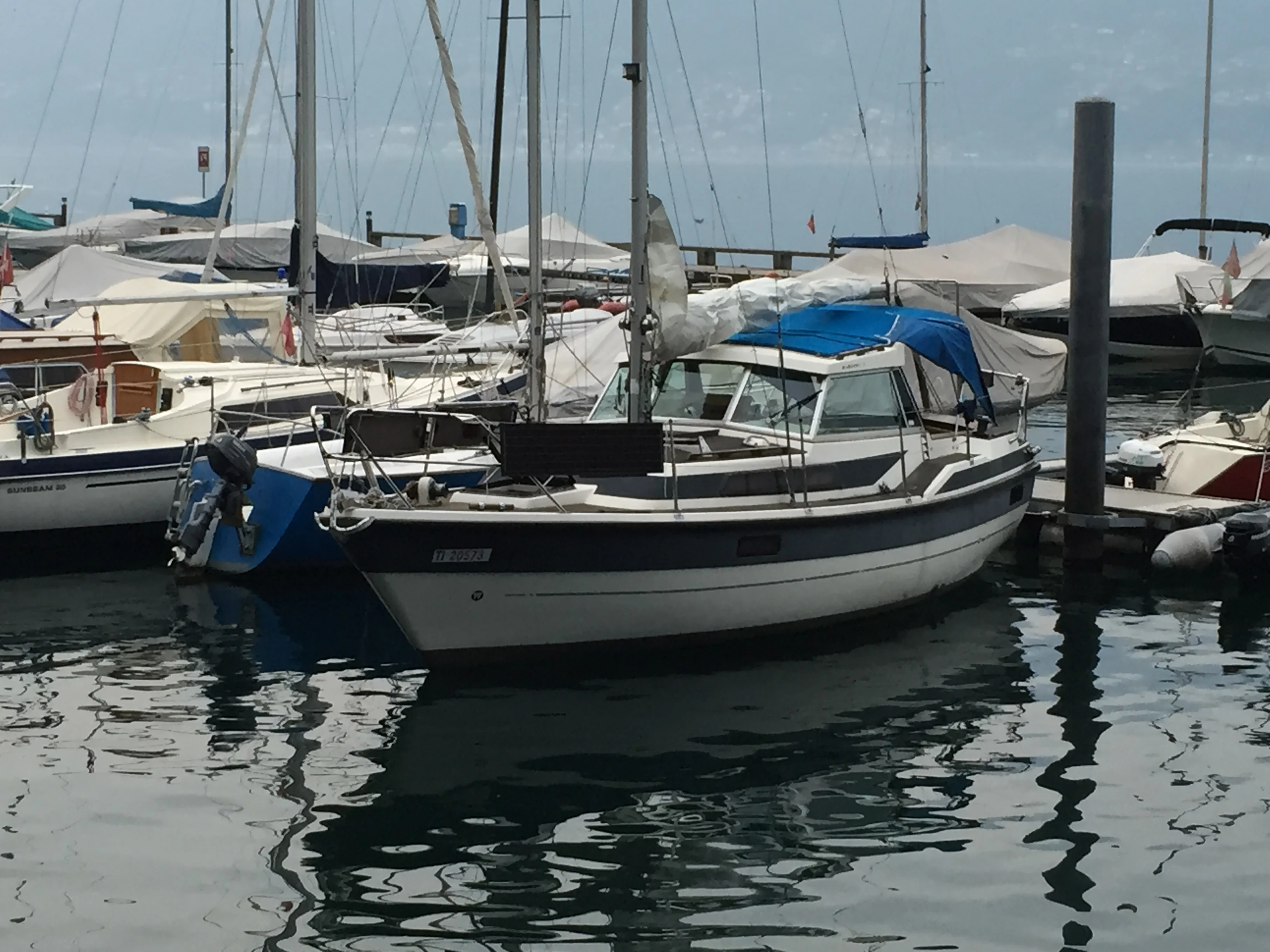 Lake approach with the marina in view