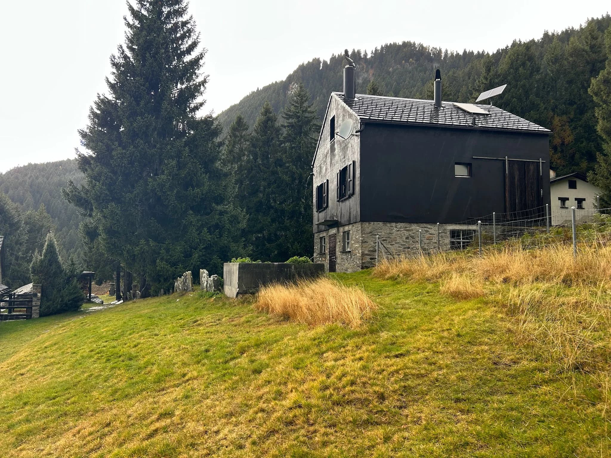Ca' Negra on a grassy forest slope