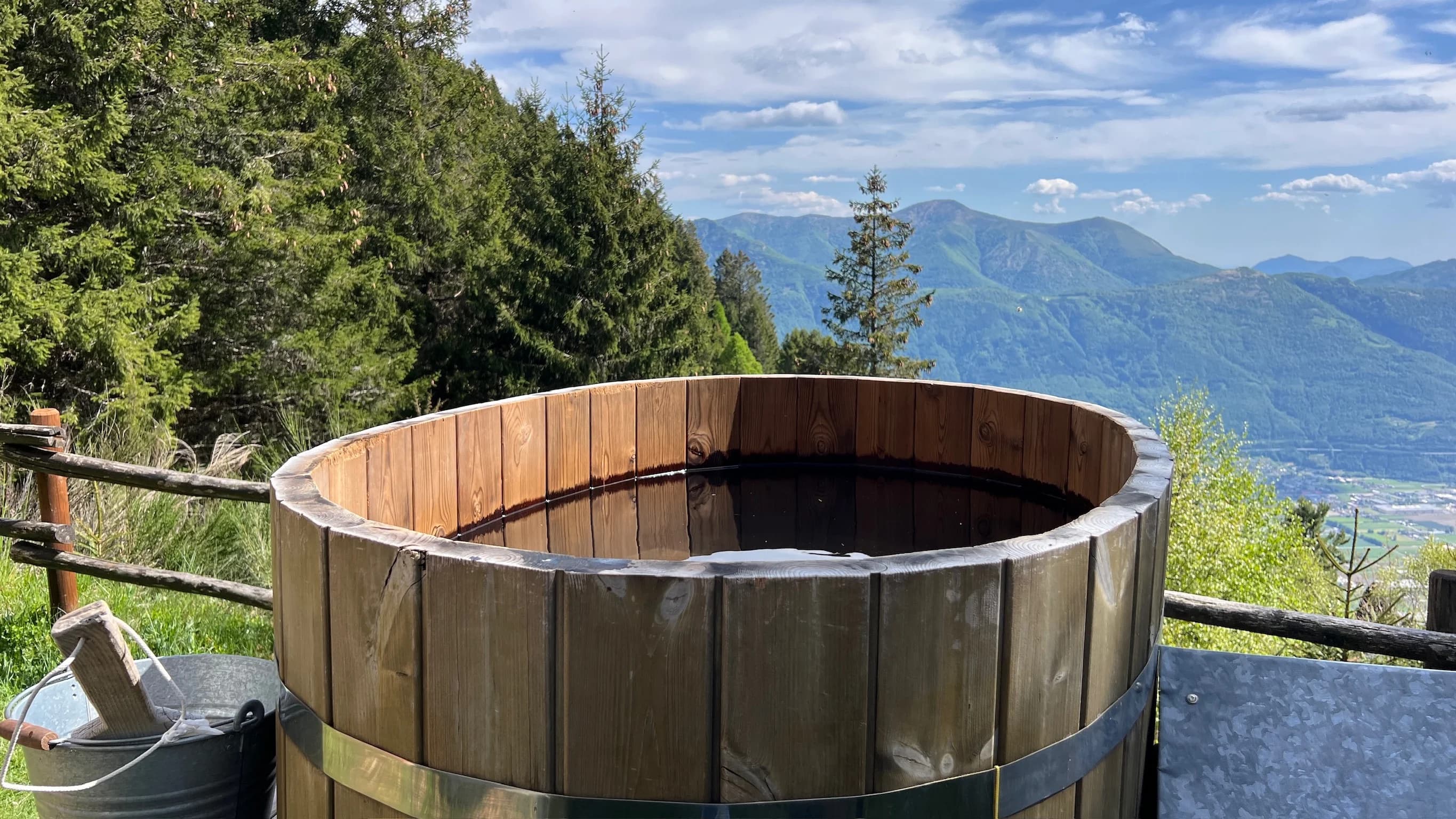 Sauna and hot-pot moments after mountain walks